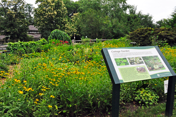 Cottage Garden and information sign
